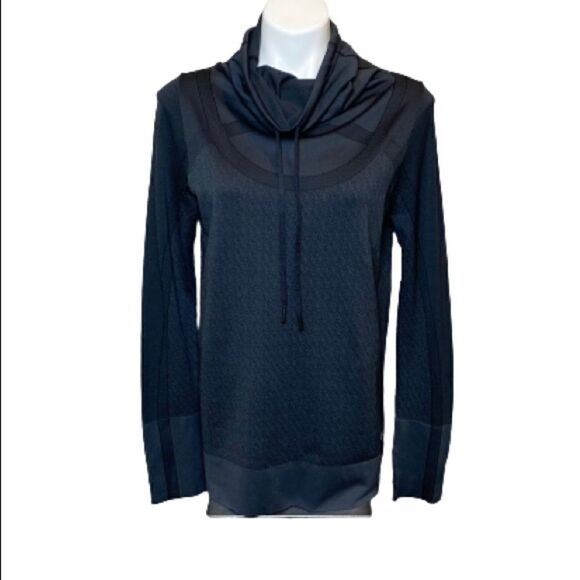 Under Armour NWOT gray theadborne seamless funnel neck heatgear top L - Picture 2 of 16